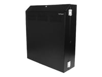 Startech.Com 4U 19In Secure Horizontal Wall Mountable Server Rack - Rack - Väggmontering - 120 Mm - Svart - 4U - 19"