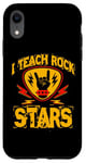 Coque pour iPhone XR J'enseigne le rock aux stars du rock, professeur de musique, Rock On Graphic