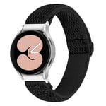 Vävd Nylonarmband Samsung Galaxy Watch FE Svart