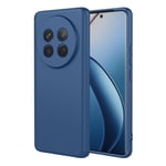 TAUYN Coque pour Realme 12 5G, Très Mince Doux Liquide Silicone Housse, TPU Silicone Antichoc Protection Etui, Bleu