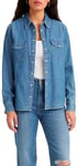 Levi's Women's Iconic Western Shirt, Going Steady 5, XXS