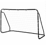 But de football - cage de foot - but futsal dim. 203L x 81l x 120H cm - châssis métal époxy filet polyester - piquets inclus - noir