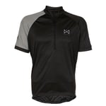 Merlin Wear Fade Short Sleeve Cycling Jersey - Black / Grey Small Black/Grey