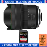 Canon RF 10-20mm f/4 L IS STM + 1 SanDisk 256GB Extreme PRO UHS-II SDXC 300 MB/s + Ebook '20 Techniques pour Réussir vos Photos' - Objectif Canon RF