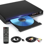 Compact HD DVD Player for TV CD Disc Player Multimedia Player w/USB Playback UK