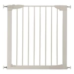 Munchkin Stair Gate, Auto Close Stair Gate, Pressure Fit Baby or Dog Gate, Self Closing Toddler & Baby Gate, Baby Safety Gate, Stairs & Doorways, No-Screws Alloy Steel Child Gate, 76-82cm, White