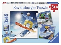 RAVENSBURGER - 3 puzzle de 49 pièces sport d'action -  - RAV09287