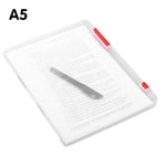 A4/A5 Transparent förvaringslåda Bärbar organizer Red Small A5