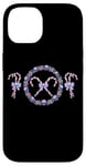 Coque pour iPhone 14 Couronne de Noël gothique pastel avec tête de mort, canne à sucre d'orge, esthétique