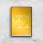 Harry Potter Hufflepuff Giclee Art Print - A3 - Black Frame