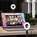 Upgraded 23Led Ring Light For Laptop, Portable Usb Plug Clip On Ring Light [ 1H/1,5H/2H Timer] Video Conference Light For Computer Laptop Ipad Phone Selfie Stand[YIN146351]