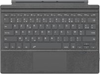 Clavier Français Compatible Avec Microsoft Surface Pro 7 Plus/Pro 7/Pro 6/Pro 5/Pro 4/Pro 3, Clavier Azerty Bluetooth Avec Pivot Rotatif Fin, Batterie Au Lithium Intégrée, Gris Granuleux