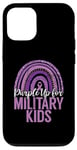 Coque pour iPhone 12/12 Pro Purple Up pour enfants militaires Purple Army Military Child