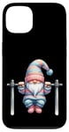 Coque pour iPhone 13 Funny Working Out Gnome With Pull-Up Bar For Fitness Lover