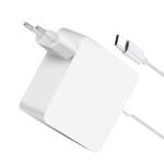 Moxie Laptop Charger for MacBook Air 2018 , Pro 12'' MacBook 45W, White