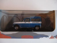 MINIATURE  ODEON 166 1/43 RENAULT 4 L FOUGONNETTE ASSISTANCE ALPINE BLEUE