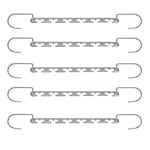1ABOVE Cintres Magiques en métal pour économiser de l'espace - en Acier Inoxydable - pour Armoire et vêtements - pour économiser de l'espace (5)