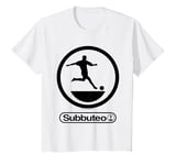 Youth Subbuteo Striker Silhouette Logo Football Game Kids T-Shirt