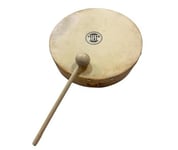 FUZEAU - 70626 - Tambourin en bois - Peau naturelle Ø 15 cm sans cymbalette - Livré avec 1 mailloche - Authenticité du son garantie - Dès 4 ans