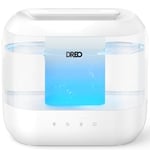 Dreo Humidificateurs pour la chambre à coucher, Humidificateur à vapeur froide surdimensionné de 4L avec diffuseur d'huile et veilleuse, 32H d'autonomie, Humidificateur silencieux pour la nurserie