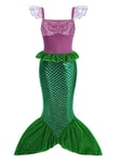 Jurebecia Mermaid Outfits For Girls Little Girls Mermaid Costume Kids Mermaid Dress Mermaid Outfit Kids Birthday Halloween Cosplay Purple 2-3 Years