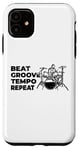 Coque pour iPhone 11 Tambour Musique Motivation Rock Artiste