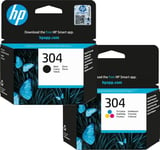 HP 304 Black and Colour Bundle Ink Cartridge for Deskjet 3720 3730 - Offer Price