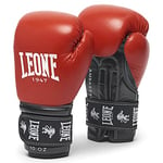 LEONE 1947 GN207 Gants de Boxe Mixte, Rouge, 16 oz