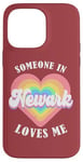 Coque pour iPhone 14 Pro Max Quelqu'un à Newark m'aime City Heart