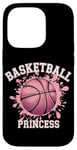 Coque pour iPhone 14 Pro Joueuse de basket-ball Basketball Princess