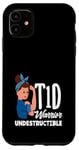 Coque pour iPhone 11 Sensibilisation au diabète de type 1 Guerrier T1D indestructible