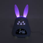 Children Sleep Trainer Clock Cartoon Rabbit Rechargeable LCD OK To Wake