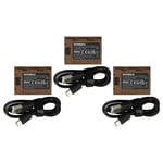 EXTENSILO 3x Batteries compatible avec Sony Alpha A9, ILCE-9, 9R, 9S, A7R4, A9R, A9S appareil photo (2400mAh, 7,2V, Li-ion), prise USB-C