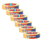 tesa Masking Tape Painter's Tape 4334 – 50m x 25mm, 6 Rolls, Razor-Sharp Edge...