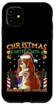 iPhone 11 Christmas Is Better With A King Charles Spaniel Santa Claus Case