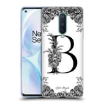 OFFICIAL NATURE MAGICK B & W FLORAL MONOGRAM 1 GEL CASE FOR GOOGLE ONEPLUS PHONE