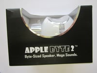 White AppleByte2 Plug & Play Mini Sized Loudspeaker Speaker for Blackberry