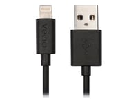 Veho - Lightning-Kabel - Usb Hane Till Lightning Hane - 20 Cm - Svart