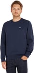 Tommy Jeans Men's Tjm Regular Fleece C Neck Sweater, Twilight Navy, 3XL