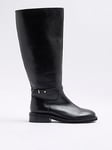 River Island Riding Boots - Black, Black, Size 6, Women