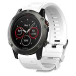 Garmin Fenix 5S klockarmband i silikon - Vit