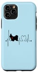 Coque pour iPhone 11 Pro Shih Tzu Dog Heartbeat EKG Funny Dogs Amoureux et propriétaire