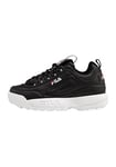 Fila Femme Disruptor Wmn Sneaker,Noir Blanc,42 EU