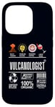 iPhone 14 Pro Vulcanologist Job Definition Skills Coffee Wine Sarcasm Case