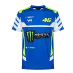 T-Shirt Vr46 Monster Energy Wrt Bleu Homme