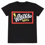 Willy Wonka & The Chocolate Factory Unisex Adult Wonka Bar T-Shirt - L