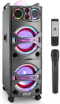 Pyle PSUFM1043BT Bluetooth PA Loudspeaker Karaoke Entertainment System, Wireless Mic