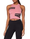 Nike Women's Crop Pp3 Trumpe Tank Top Women's Tank Top, Womens, Women's Tank Top, CU4674, Desert Berry/Black, S