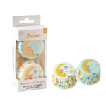 Decora, 0339867 Lot de 36 caissettes bébé ours de 50 x 32 mm, pour cuisiner, présenter et offrir des muffins et des friandises, résistent jusqu'à 180 °C, dans une blister, fabriquée en Italie