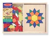 Melissa & Doug Pattern Blocks and Boards Developmental Toy Motor Skills 3+ Gift for Boy or Girl